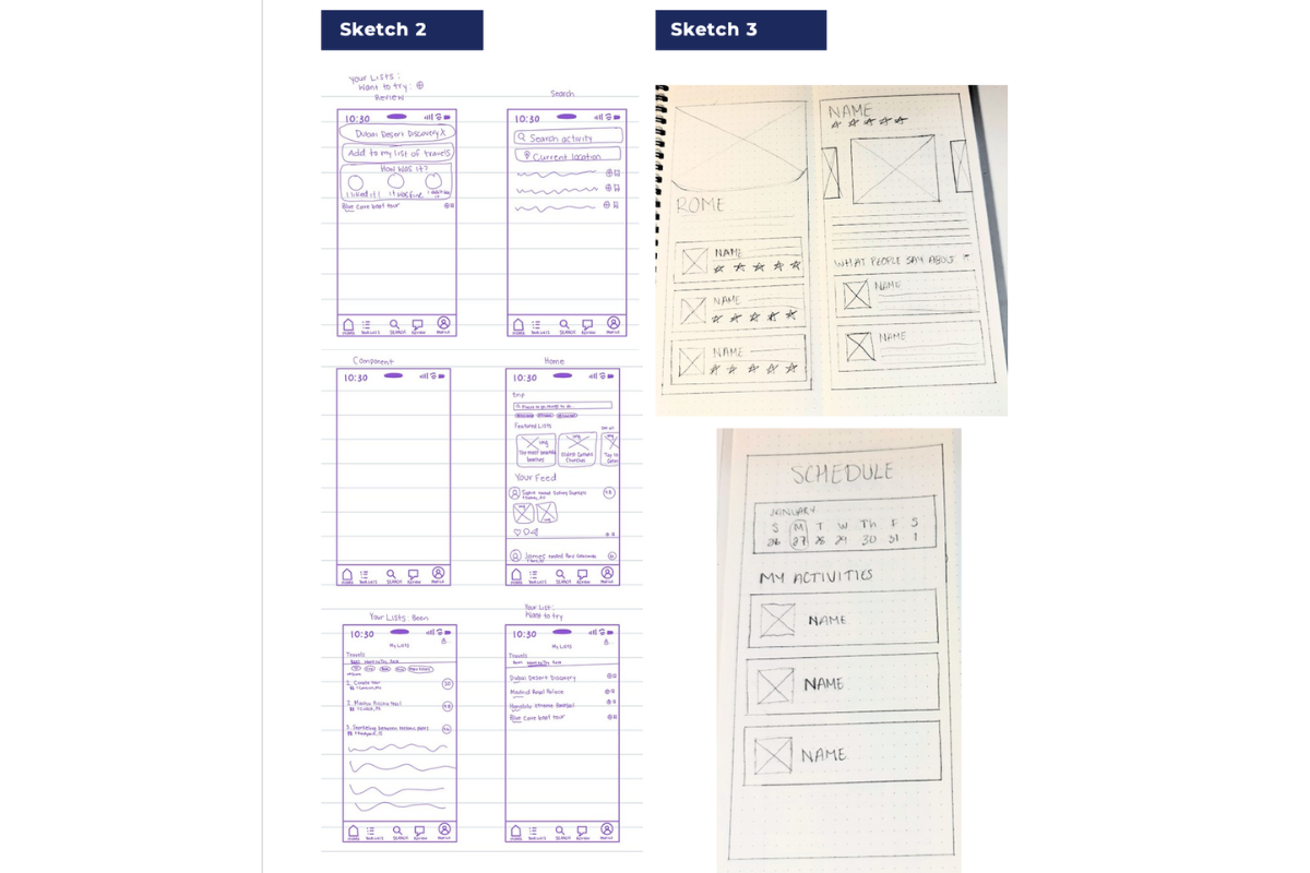Design Charrette Sketches 2 and 3