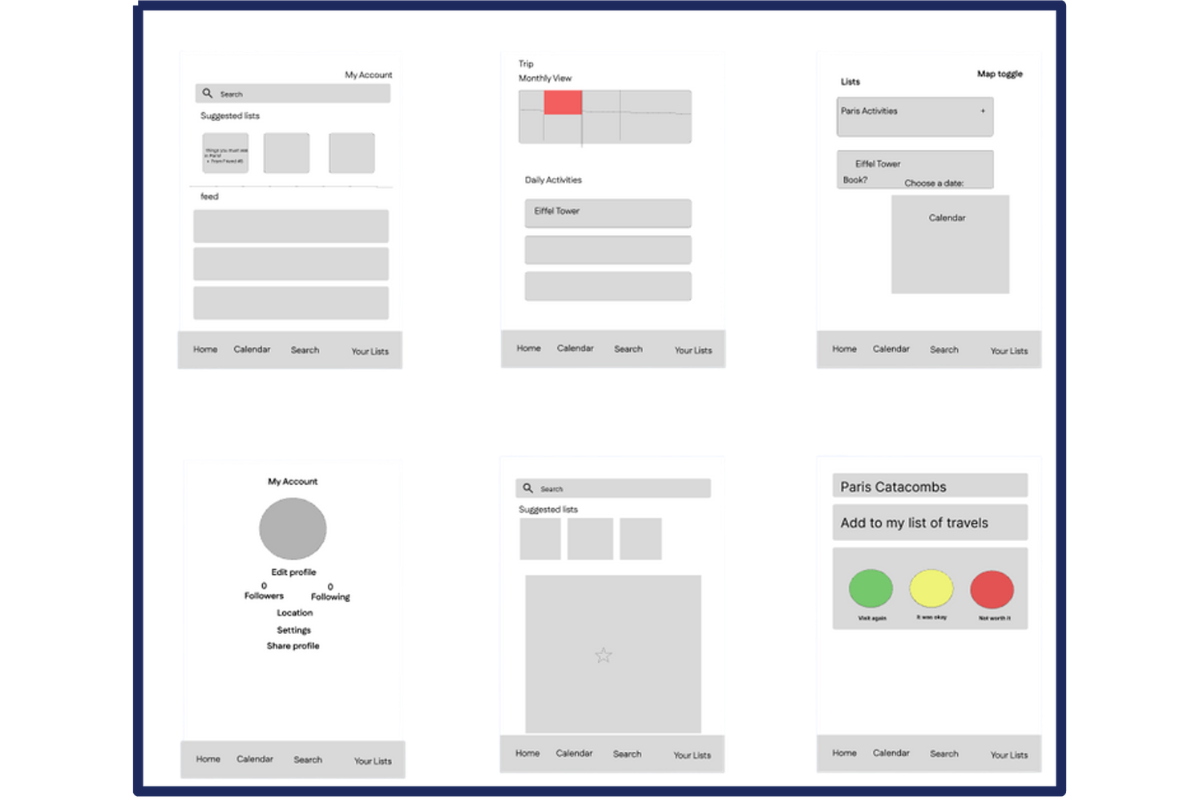 Low-fidelity prototype